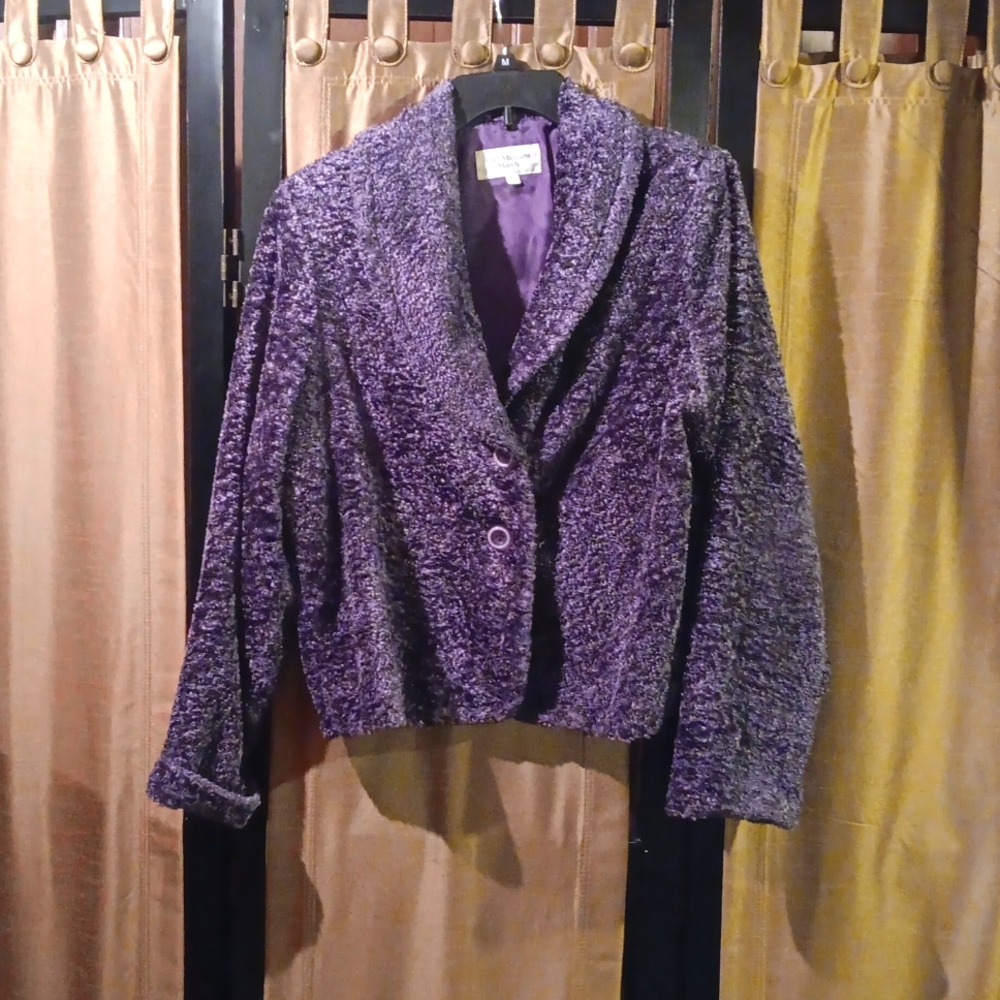 Teddy Jacket - Purple Women's Plush Coat